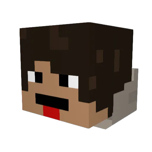 The_Troak Minecraft avatar head, 3D render