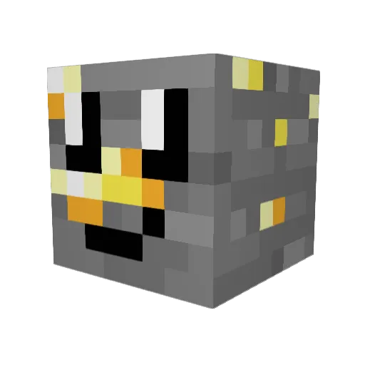 The_True_Dude Minecraft avatar head, 3D render