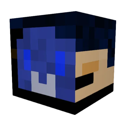 The_UYS Minecraft avatar head, 3D render