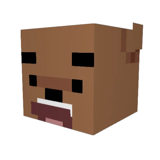 The_Ultimate_Boy Minecraft avatar head, 3D render