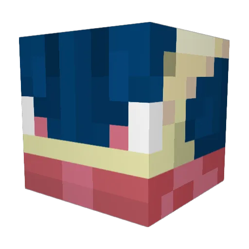 The_UnNerved Minecraft avatar head, 3D render