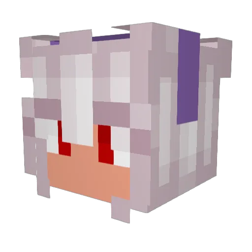 The_UnknownVA Minecraft avatar head, 3D render