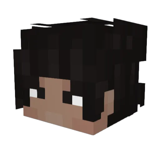 The_VanooO Minecraft avatar head, 3D render