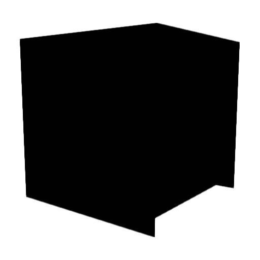 The_Vantablack Minecraft avatar head, 3D render