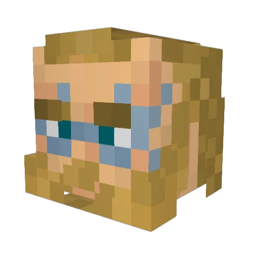 The_Viking_Man Minecraft avatar head, 3D render