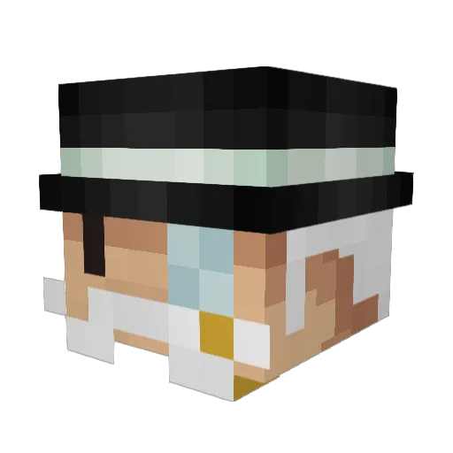 The_VioletKaiser Minecraft avatar head, 3D render