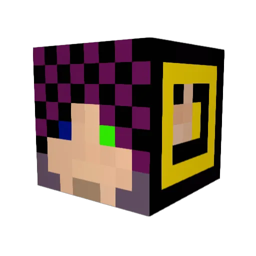 The_Waddles Minecraft avatar head, 3D render