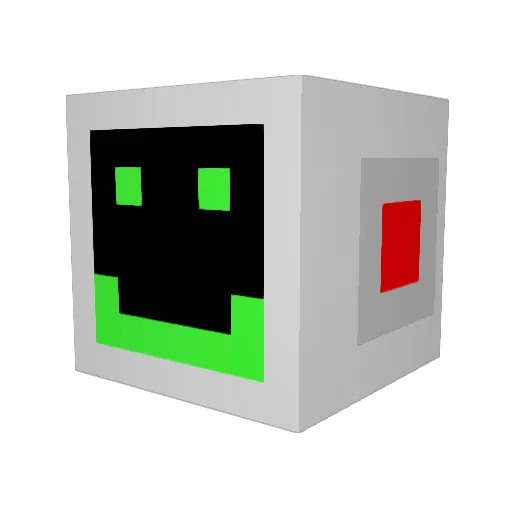 The_Wardenn Minecraft avatar head, 3D render