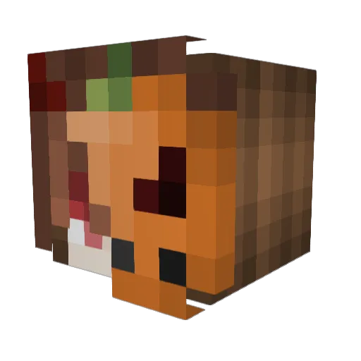 The_Warking45 Minecraft avatar head, 3D render