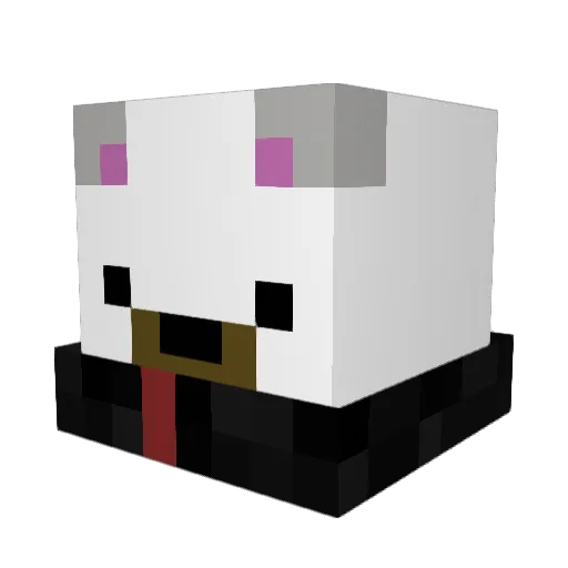 The_Warlock1 Minecraft avatar head, 3D render