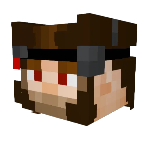 The_Weapon_X_ Minecraft avatar head, 3D render