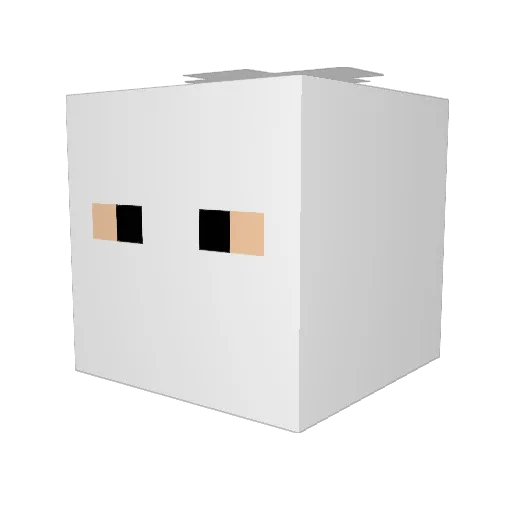 The_WhiteKnight1 Minecraft avatar head, 3D render