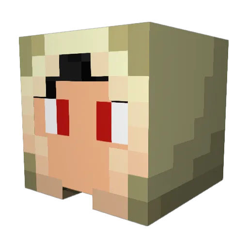 The_Wild_Parka Minecraft avatar head, 3D render