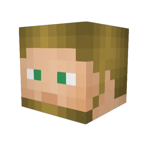 The_Wimp Minecraft avatar head, 3D render