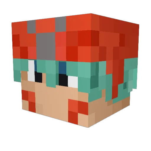 The_WolfKnight Minecraft avatar head, 3D render