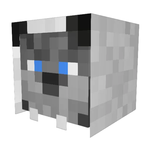 The_Wolf_13 Minecraft avatar head, 3D render