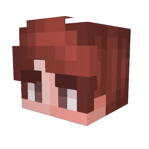 The_Wolf_Hero Minecraft avatar head, 3D render