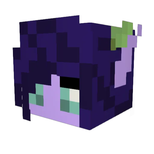 The_Wolfs Minecraft avatar head, 3D render