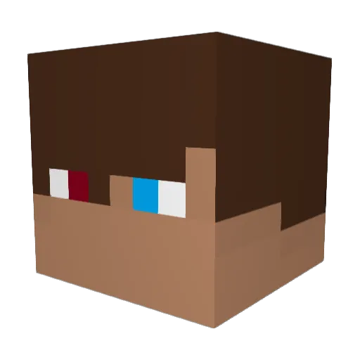 The_Wry_Phantom Minecraft avatar head, 3D render