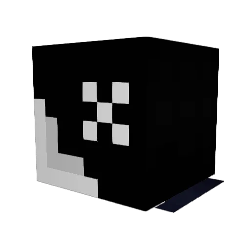 The_XYZ_ Minecraft avatar head, 3D render
