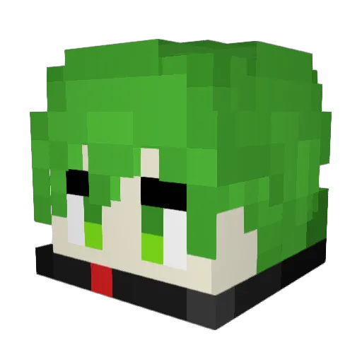 The_Yan_ Minecraft avatar head, 3D render