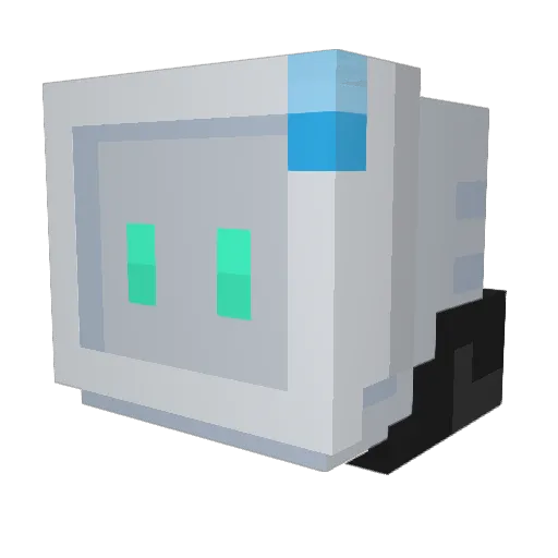 The_Yyang Minecraft avatar head, 3D render