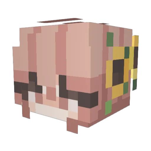 The_Zer0 Minecraft avatar head, 3D render