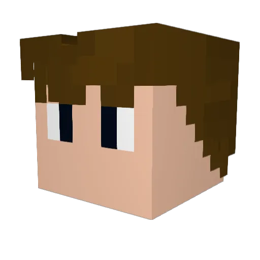 The_Zerogamer Minecraft avatar head, 3D render