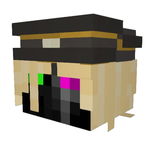 The_Zisco Minecraft avatar head, 3D render