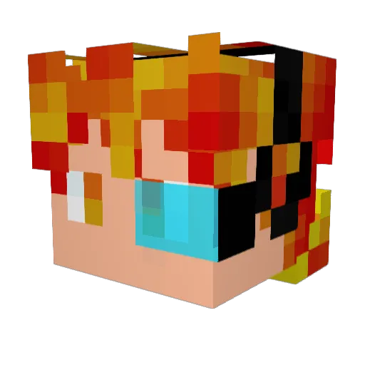 The_Zuper Minecraft avatar head, 3D render