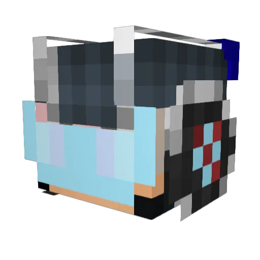 The__Atom Minecraft avatar head, 3D render