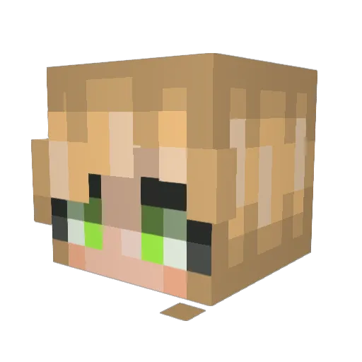The__Clowns Minecraft avatar head, 3D render