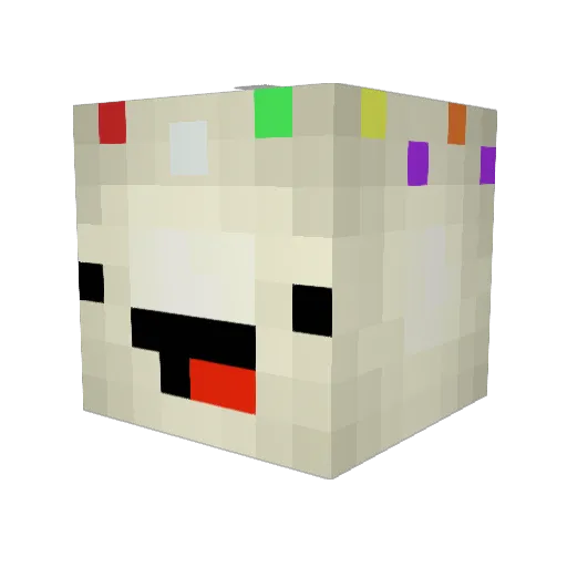 The__Cupcake Minecraft avatar head, 3D render
