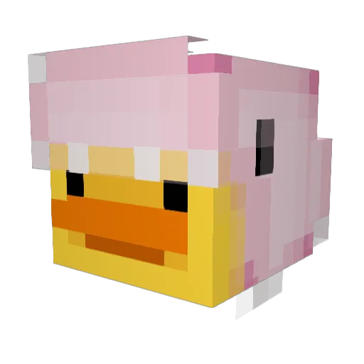 The__Duck_ Minecraft avatar head, 3D render