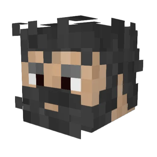 The__Grimm Minecraft avatar head, 3D render