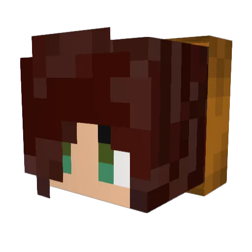 The__Pumpkin Minecraft avatar head, 3D render