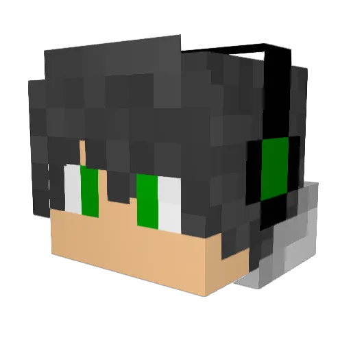 The_brilliant Minecraft avatar head, 3D render