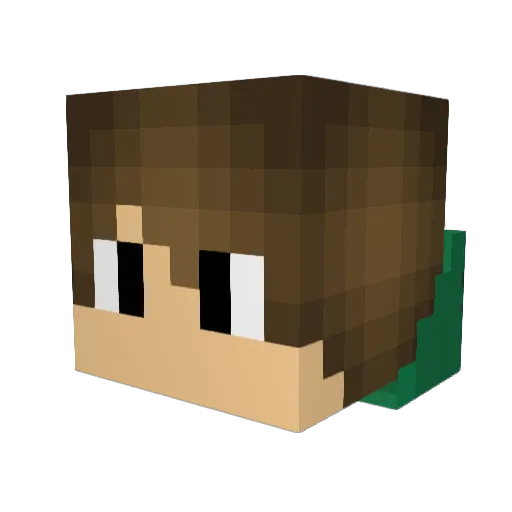 The_captain_crew Minecraft avatar head, 3D render