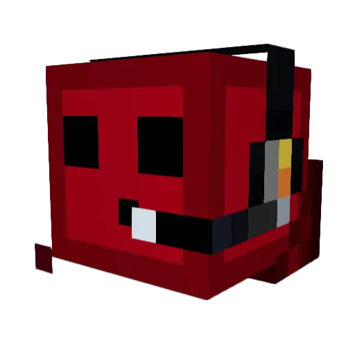 The_creeperman Minecraft avatar head, 3D render