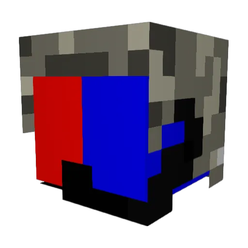 The_fighter_ Minecraft avatar head, 3D render