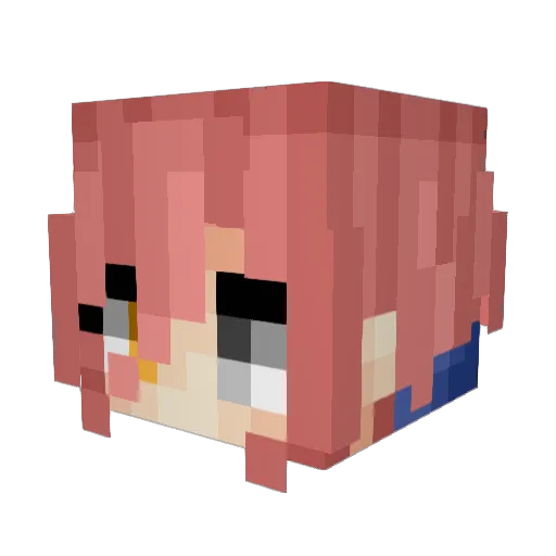 The_flake Minecraft avatar head, 3D render