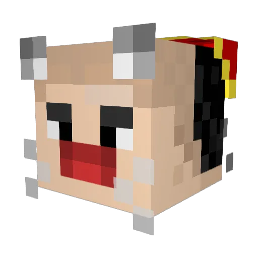 The_fuerk Minecraft avatar head, 3D render