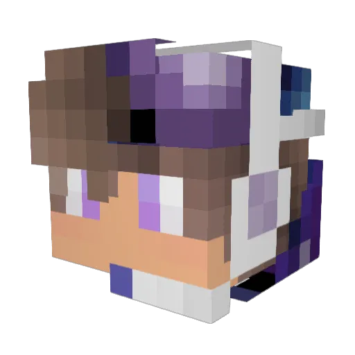 The_great_Minus Minecraft avatar head, 3D render