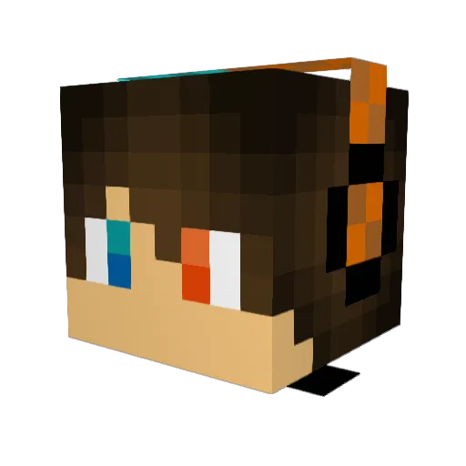 The_infinity_dem Minecraft avatar head, 3D render