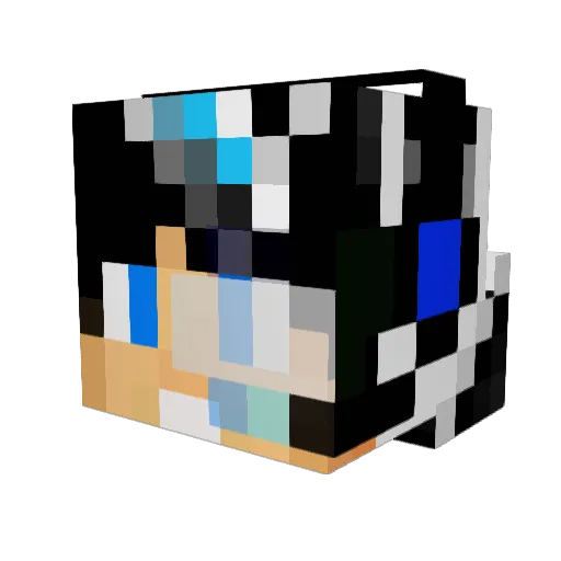 The_killl Minecraft avatar head, 3D render