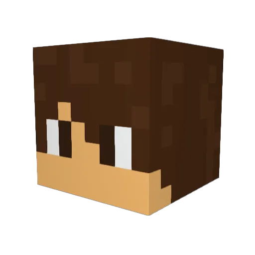 The_kingTY Minecraft avatar head, 3D render
