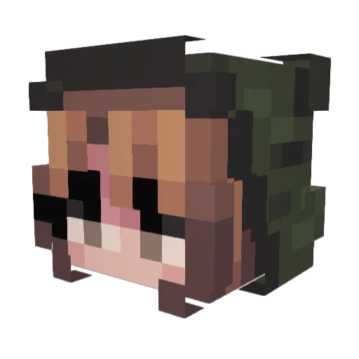 The_last_murph Minecraft avatar head, 3D render
