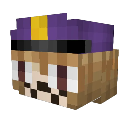 The_lost_E Minecraft avatar head, 3D render