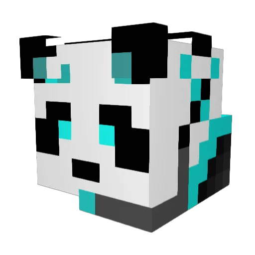 The_lucky_vr Minecraft avatar head, 3D render