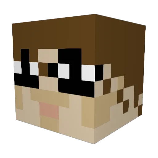 The_man1413 Minecraft avatar head, 3D render